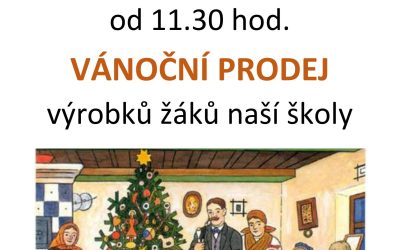 Vánoční prodej výrobků žáků naší školy